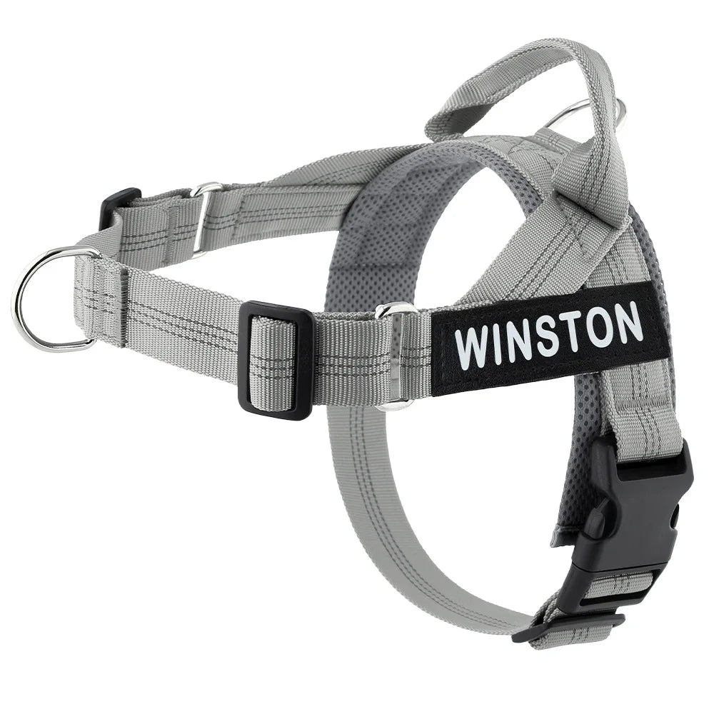 No-Pull Dog Harness with Personalised Name Patch