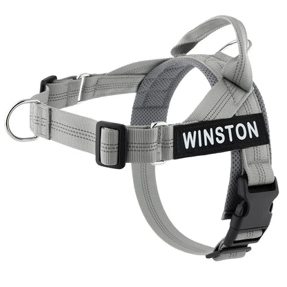 No-Pull Dog Harness with Personalised Name Patch