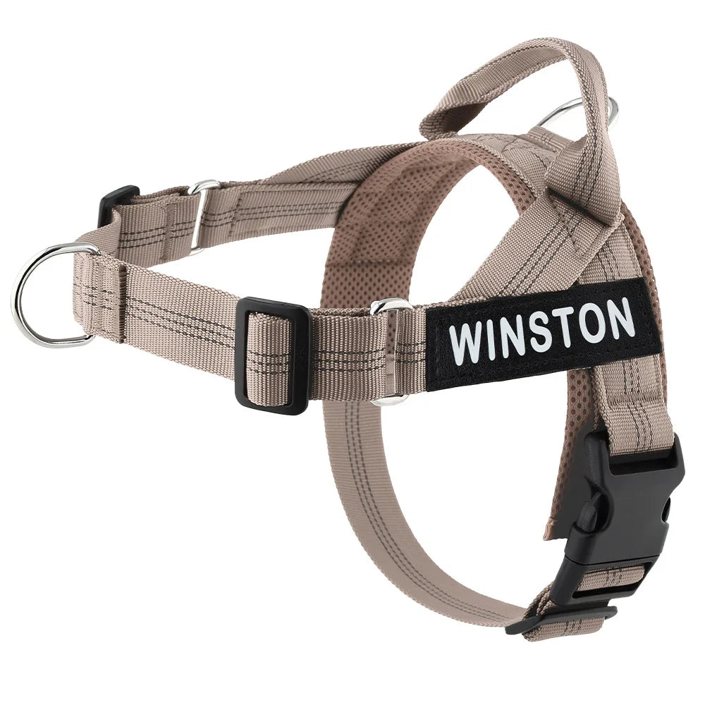 No-Pull Dog Harness with Personalised Name Patch