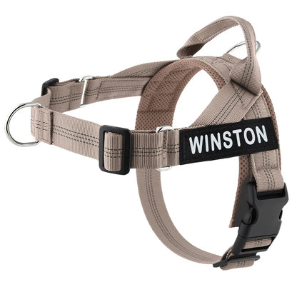 No-Pull Dog Harness with Personalised Name Patch