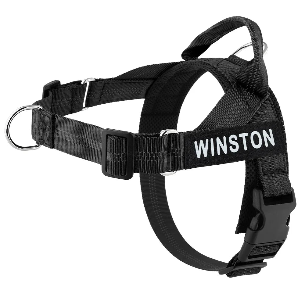 No-Pull Dog Harness with Personalised Name Patch