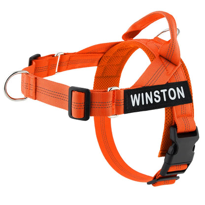 No-Pull Dog Harness with Personalised Name Patch