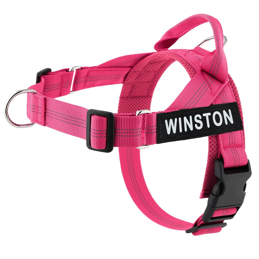 No-Pull Dog Harness with Personalised Name Patch