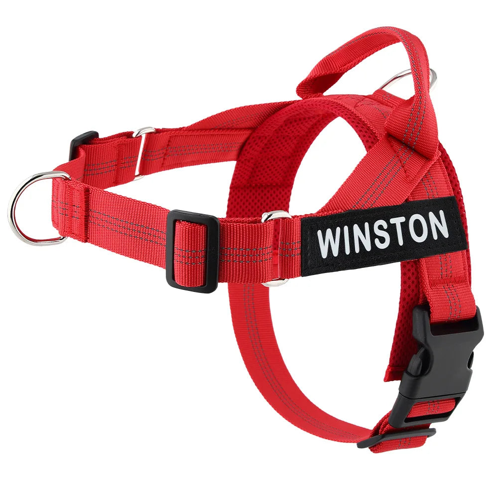 No-Pull Dog Harness with Personalised Name Patch