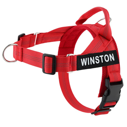 No-Pull Dog Harness with Personalised Name Patch